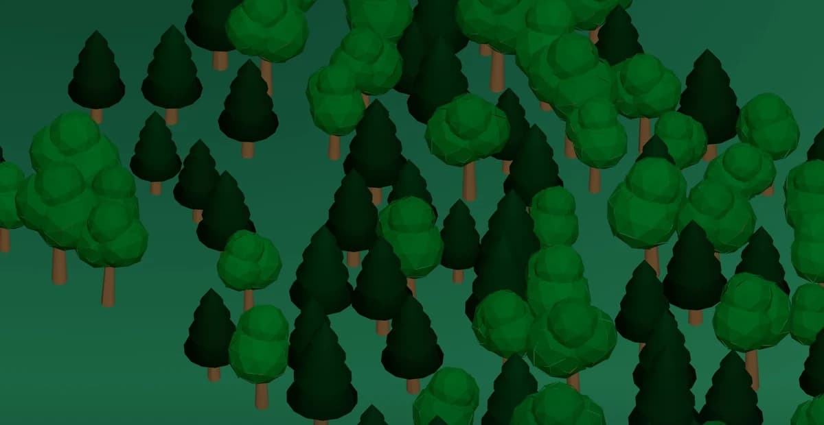 Tokenforest’s forest visualization