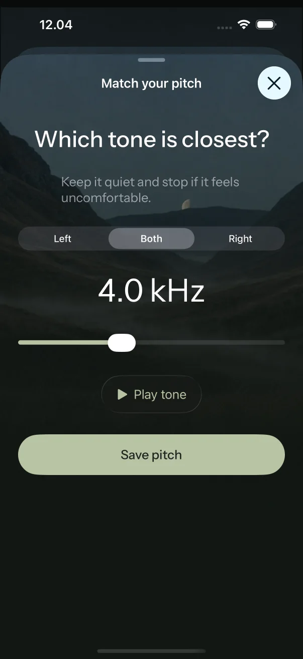 Match your pitch at 4.0 kHz